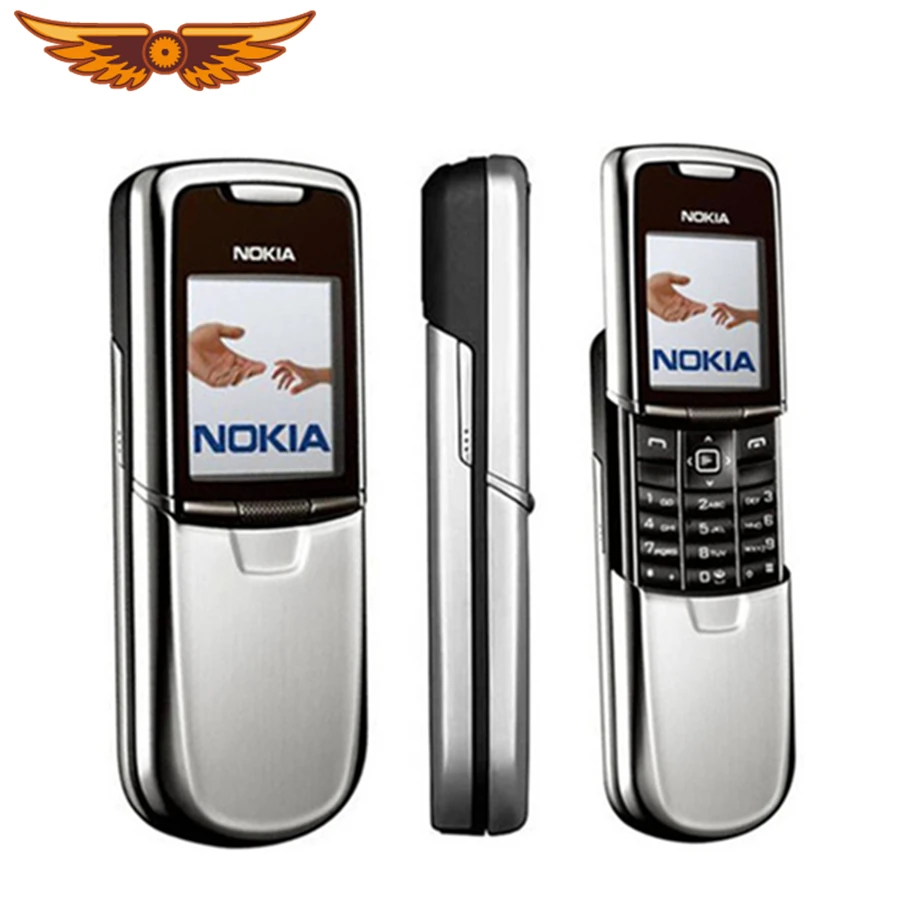 Nokia 8800 мобильный телефон английский/русский клавиатура GSM FM радио Bluetooth Восстановленный мобильный телефон золотой серебряный черный