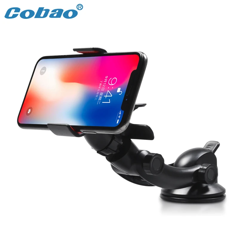 Cobao держатель смартфона 360 градусов лобовое стекло приборной панели зажим для