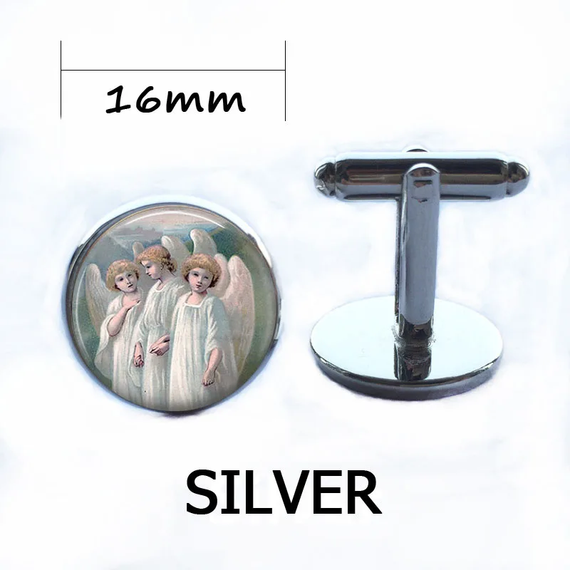 Чудесные ангелы ожерелье с подвеской святые искусство кабошон подарок для