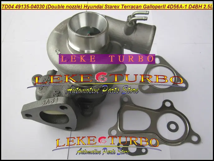 Бесплатная доставка TD04 49135 04030 28200 4A210 (двойное сопло) турбо для Hyundai Starex Libero Galloper 4D56A