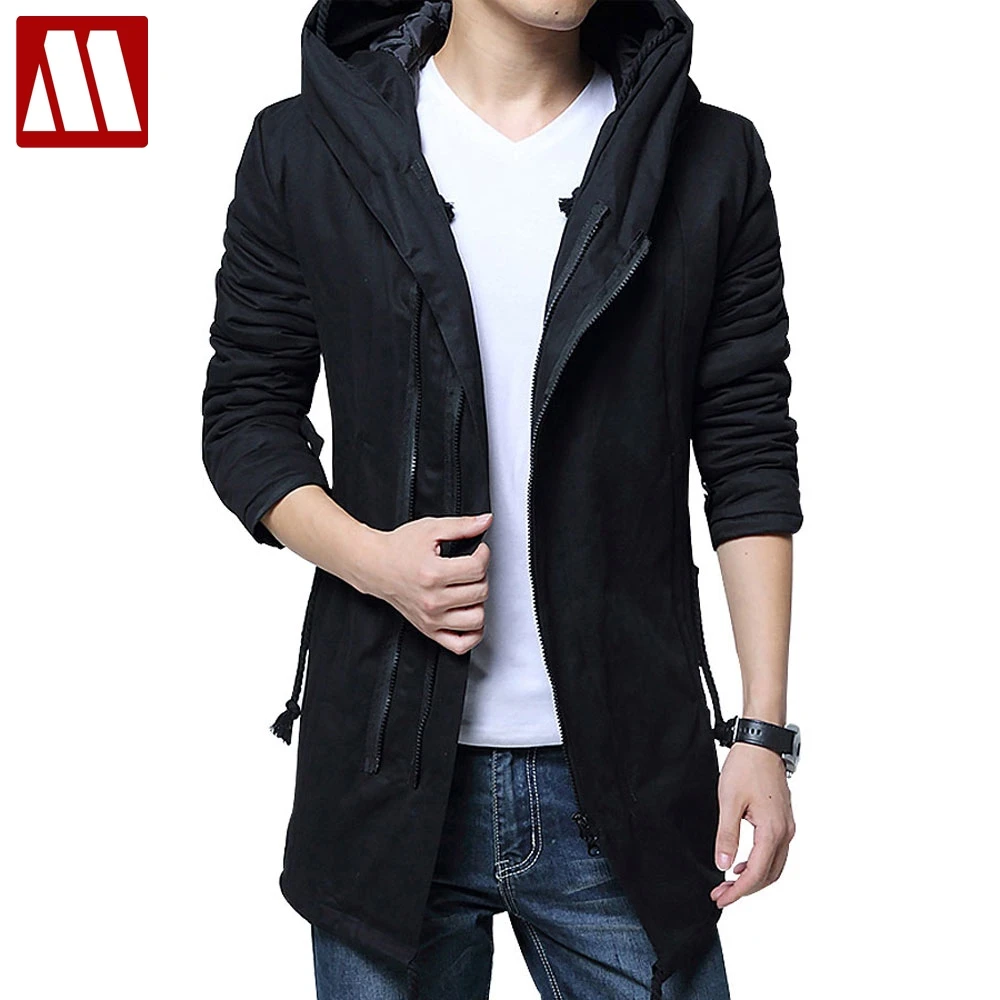 Новое мужское зимнее теплое пальто с капюшоном мужская куртка в стиле милитари