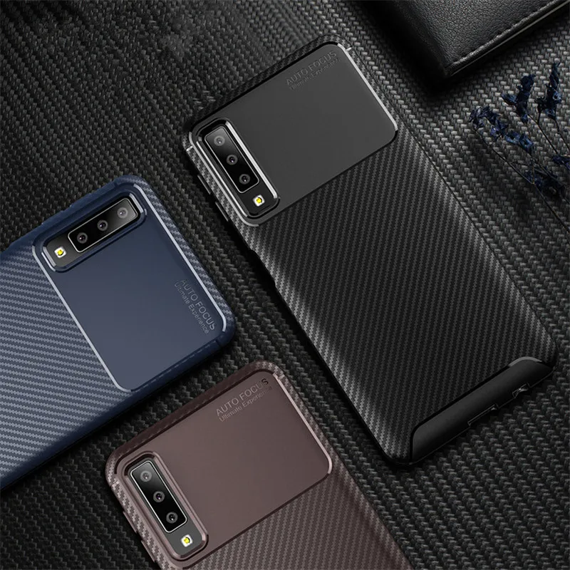 Для Samsung Galaxy A7 50 A7 Чехол класса люкс Бизнес мягкий резиновый чехол для Samsung Galaxy A7 A750 Футляр для телефона Fundas