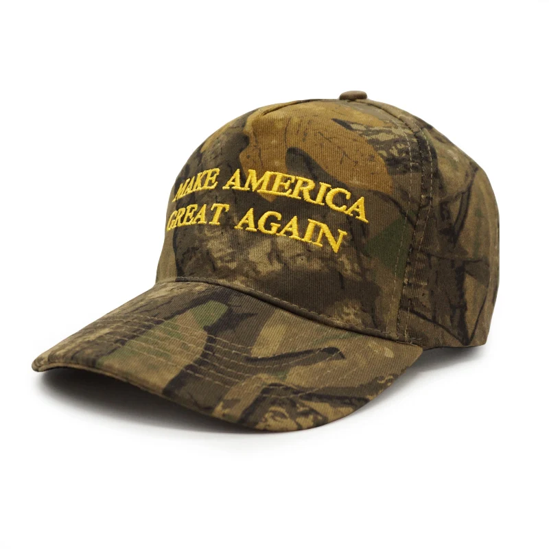 New Fashion MAGA Camouflage Baseball Cap For Men Embroidery Cotton Trump Snapback Hat Make America Great Again Camo Snapback Cap - Цвет: camo