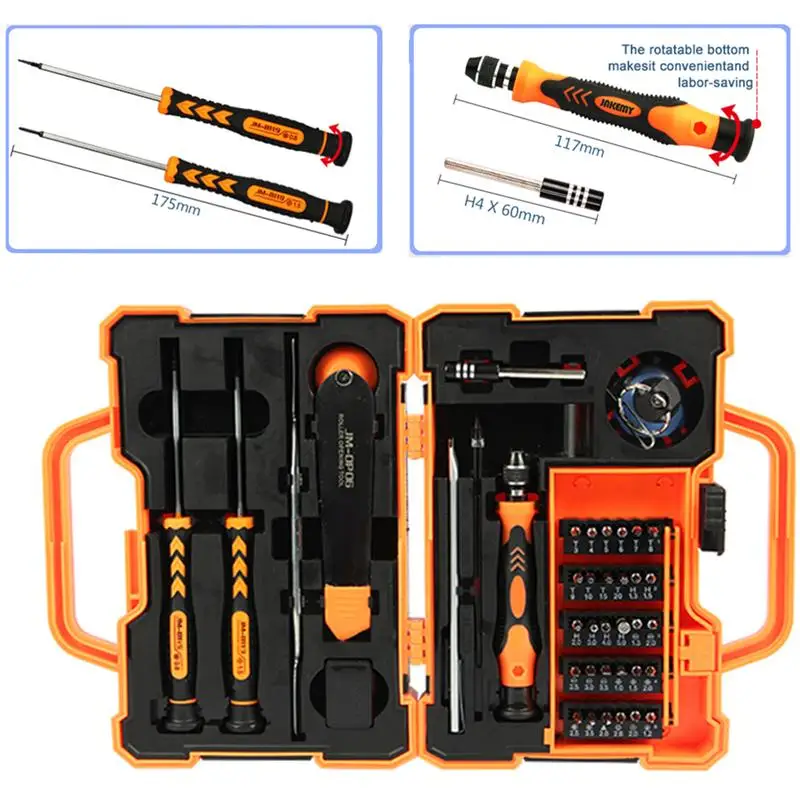Home Tool Kits Multi-functional 45 IN 1 Precision Screwdriver Set Repair Kit for Household Electronics Test Maintenance | Инструменты