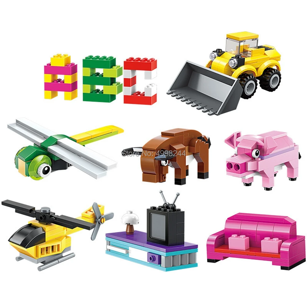 721 шт. животных самолет вертолет спальня букв алфавита для творчества diy Дерево