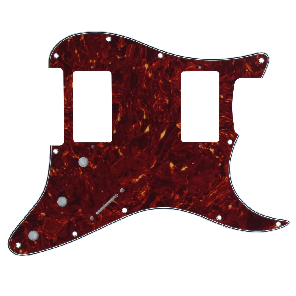 Хамбакер хамбакер для гитары Накладка защиты от царапин HH красная черепаха 4 слоя