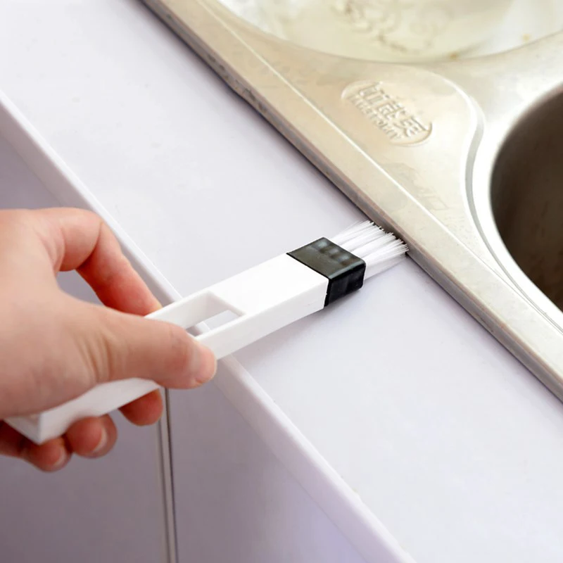 2 In 1 Multi-function Window Slot Brush With Dustpan Screen Keyboard Drawer Wardrobe Corner Gap Dust Removal Cleaning 2pcs | Дом и сад