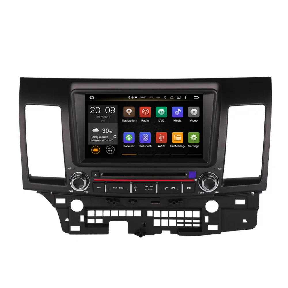 8 дюймовый автомобильный GPS навигатор Android 0 Восьмиядерный процессор ОЗУ 4 Гб Bluetooth