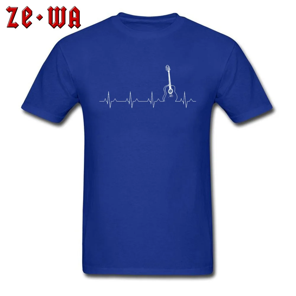 Футболка с изображением гитары Мужская футболка сердцебиения 2019 футболки