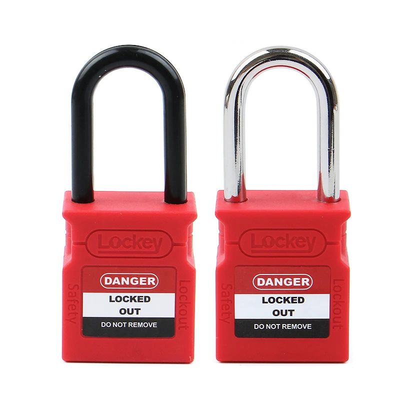 Lockey промышленный OEM 38 мм 76 стальная нейлоновая Скоба Loto безопасные замки с медным