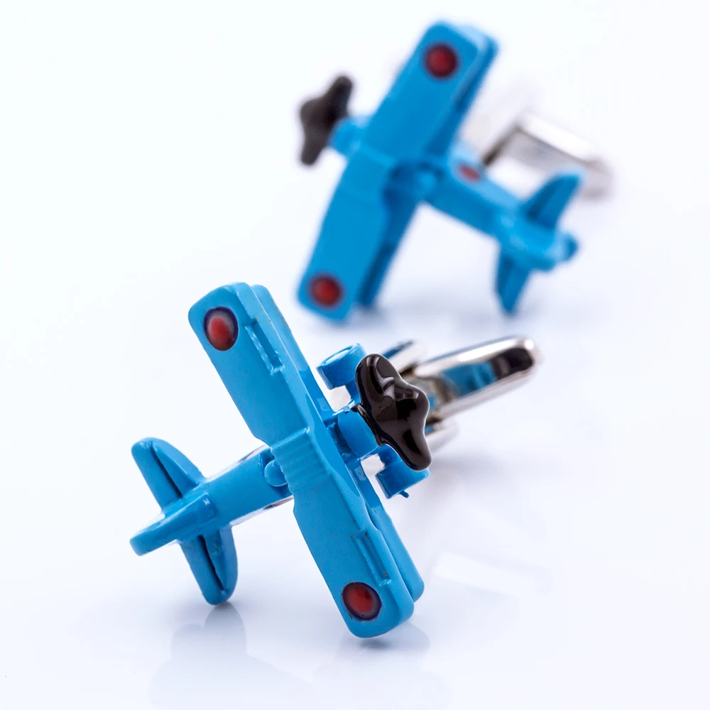 

French KFLK jewelry for men's brand shirt cufflinks blue plane cufflinks wholesale new button wedding high quality guests