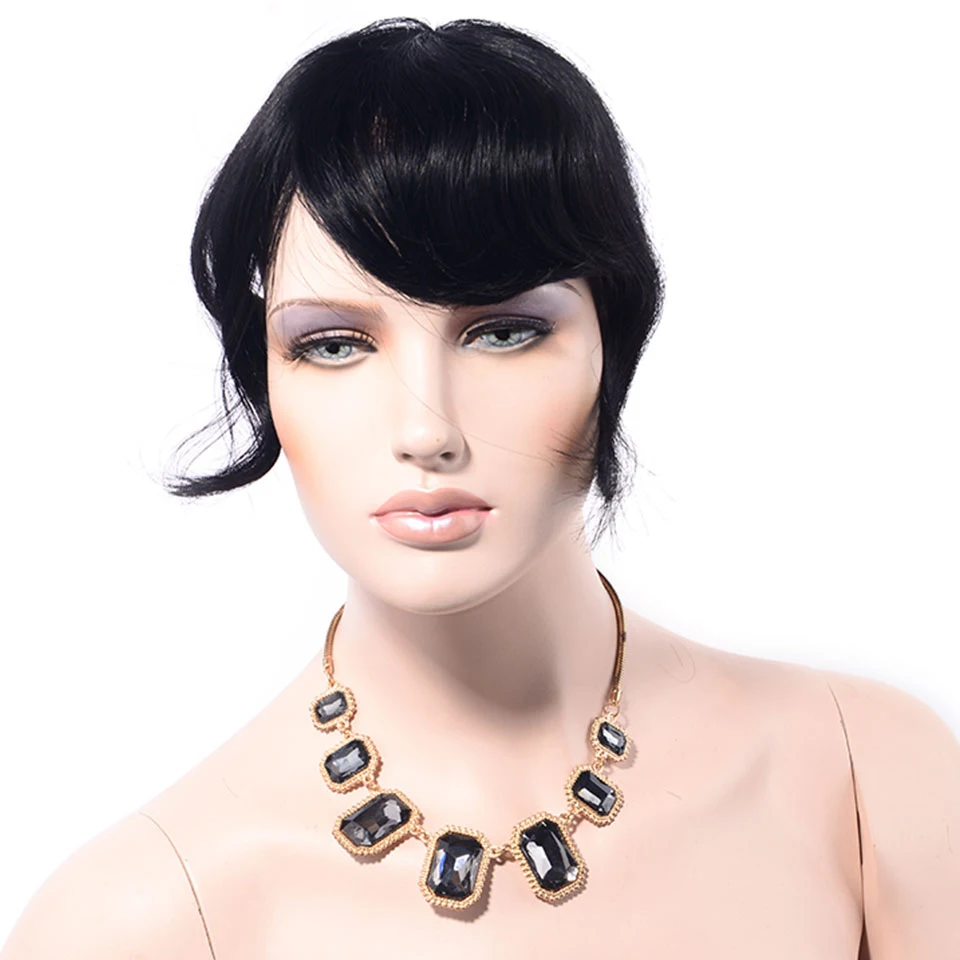 LADYSTAR remy волосы челка для женщин человеческие волосы один кусок Клип В Волосы взрыва/бахрома можно отрезать любой длины, как вам нравится