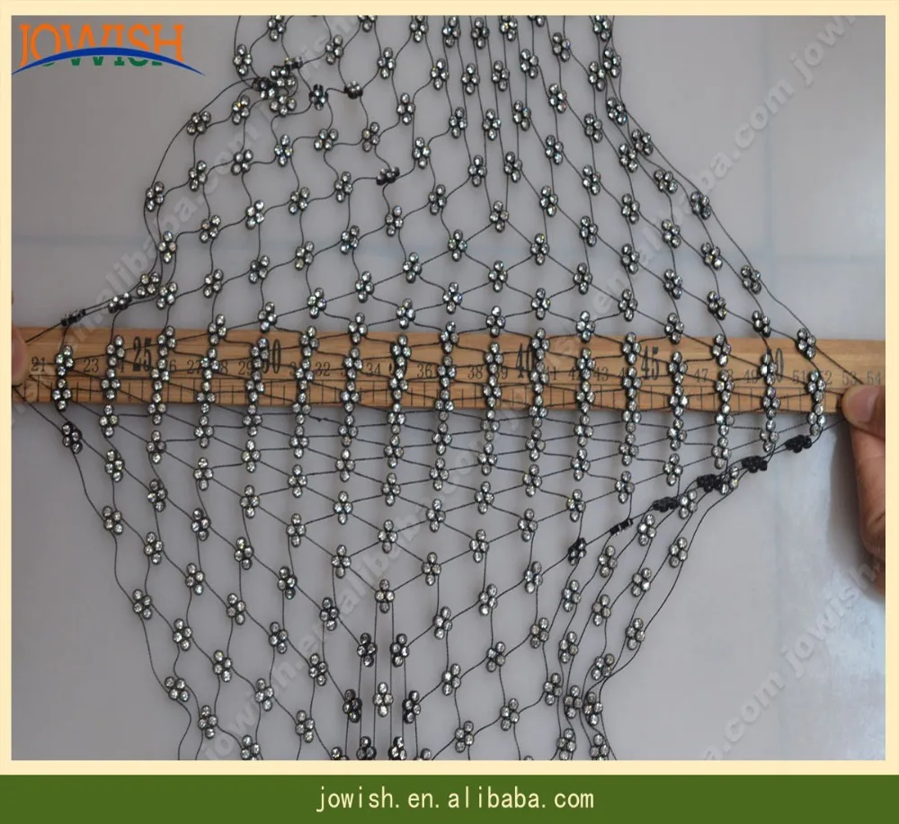 Блестящая сетчатая ткань с прозрачной основой s сетка со стразами используемая