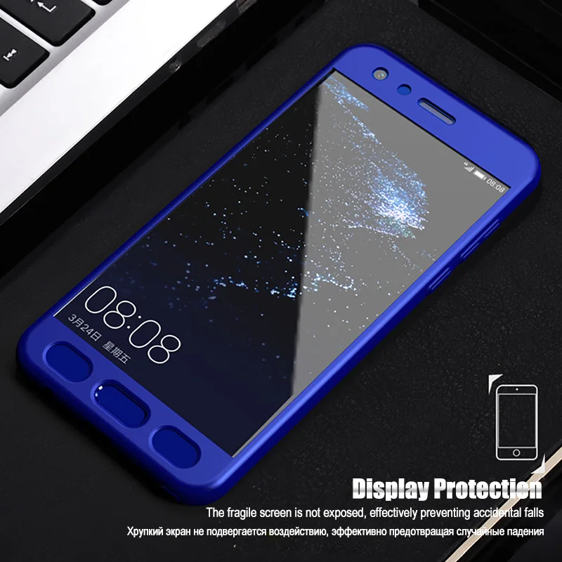 LuckGuard Роскошный Жесткий 360 полный защитный чехол для huawei Honor 8 9 10 Lite V9 V10 mate Pro стекло