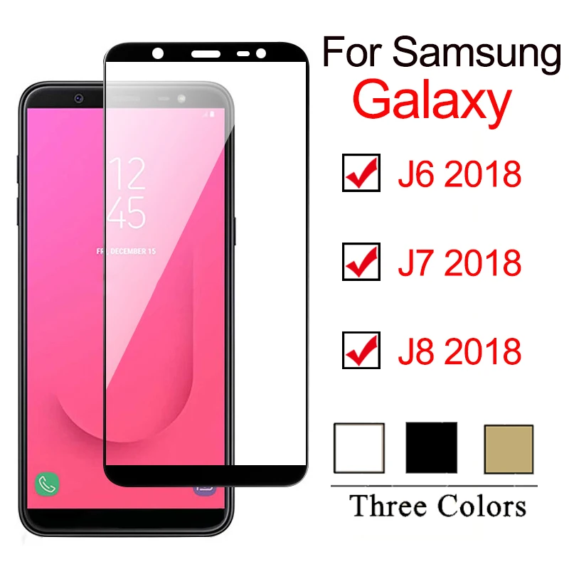 Защитное стекло на samsung Galaxy J8 j6 J7 2018 пленка из закаленного стекла Samsumg glaxy J 6 7 8 tremp