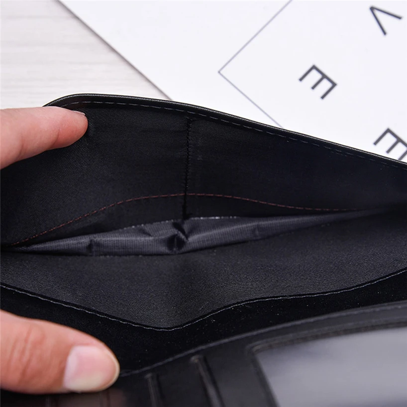 Aelicy Brand Luxury Leather Long Wallet Solid Card Holder Money Bag Change Purse Coin for Men Boys Hasp Clutch | Багаж и сумки