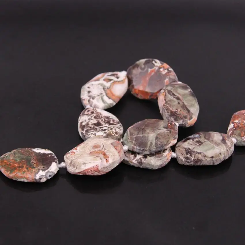 Approx10PCS/нитка; сделаны из Натурального Коричневого Ocean jaspers граненая плита бусины-самородки, морской осадок ломтик Подвеска для изготовления ожерелья Сделано в Китае