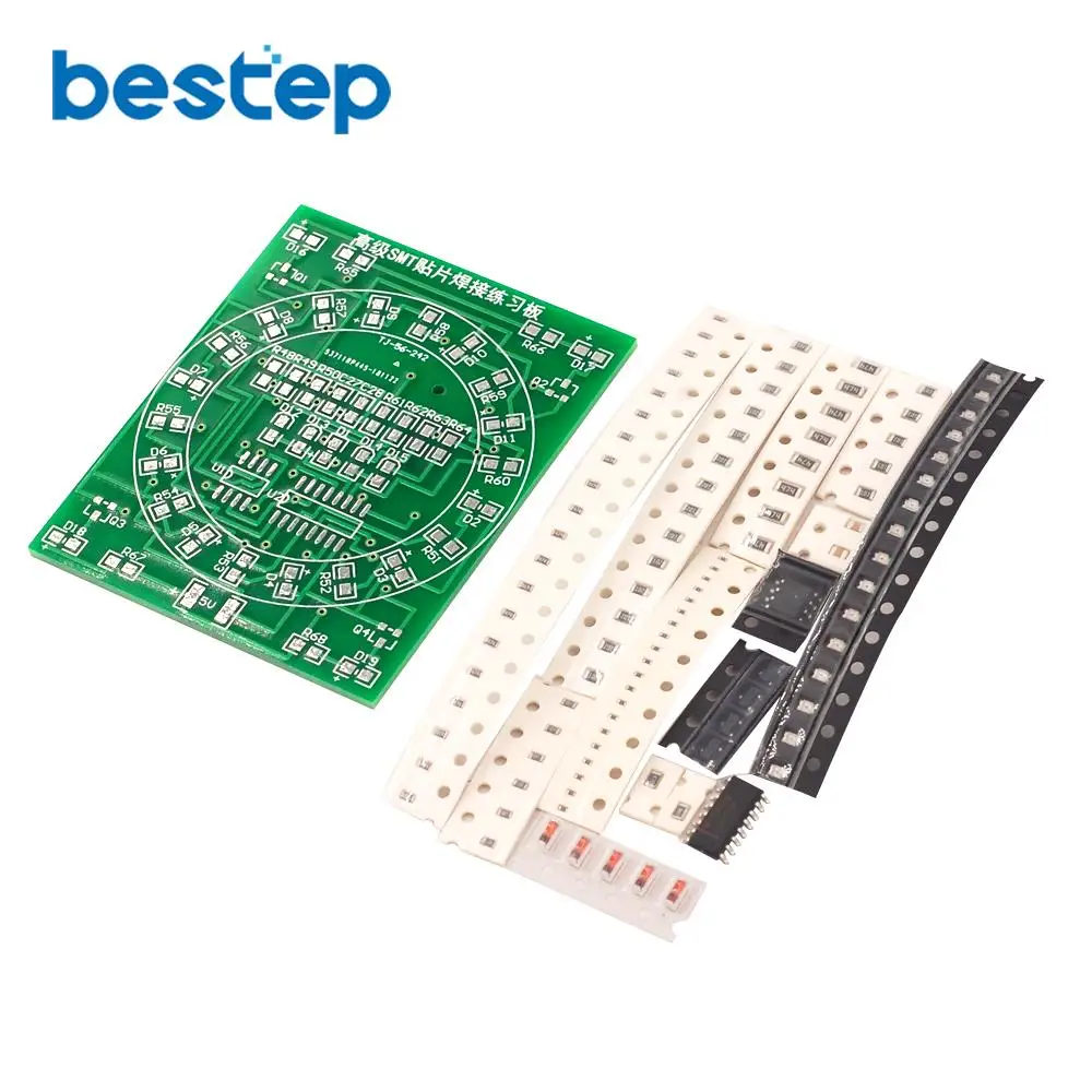 Компонент SMD паяльная тренировочная плата CD4017 + NE55 комплект водного освещения