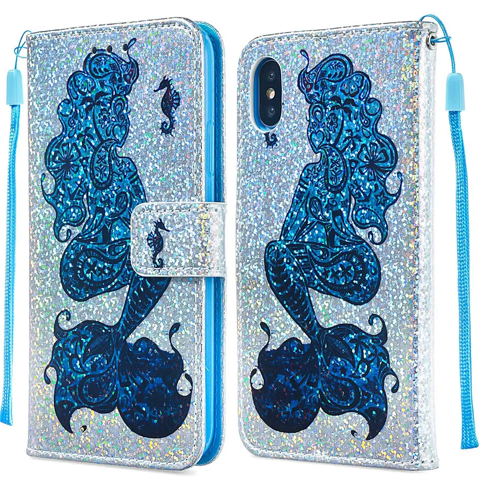 Модный сверкающий чехол для Fundas samsung S10E S10 S9 S8 A7 j4 j6 M30 M20 M10 A10 A20 A30 A40S A50 A70 чехол-кошелек для телефона в D03Z