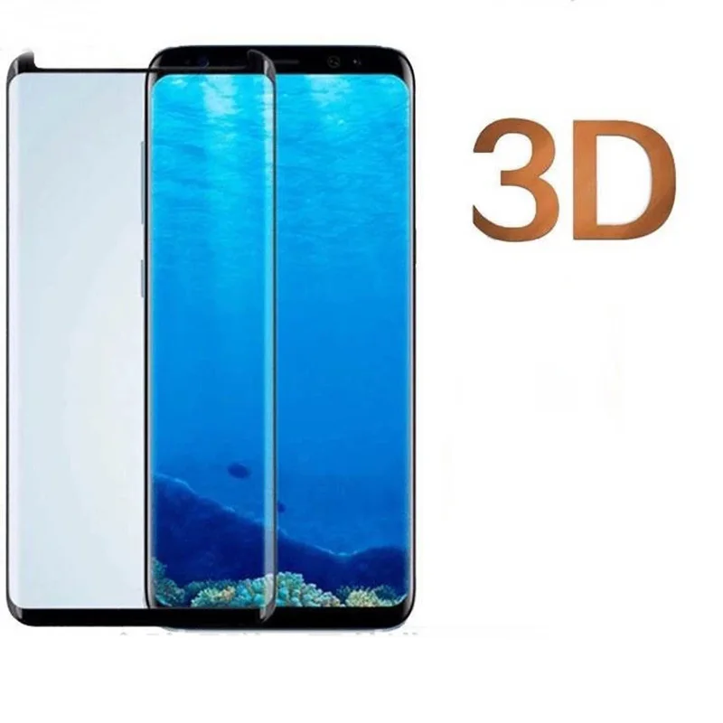 EXUNTON 3D Curved Edge Full Glue Case Friendly Tempered Glass For Samsung Galaxy S7 S7Edge Adhesive Screen Protector | Мобильные
