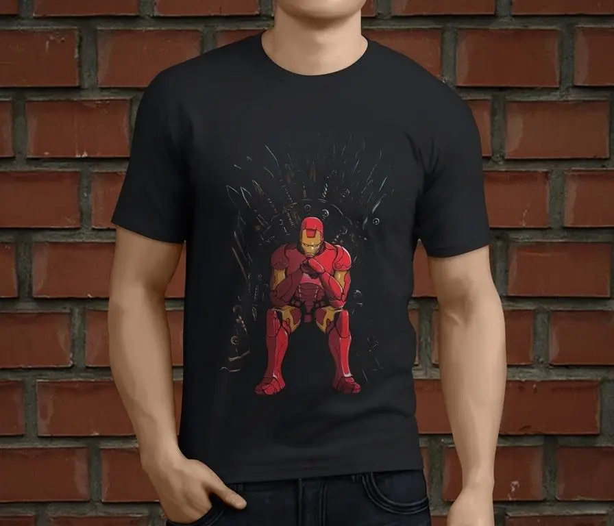 Новая популярная мужская черная футболка с изображением забавного дома Старка и