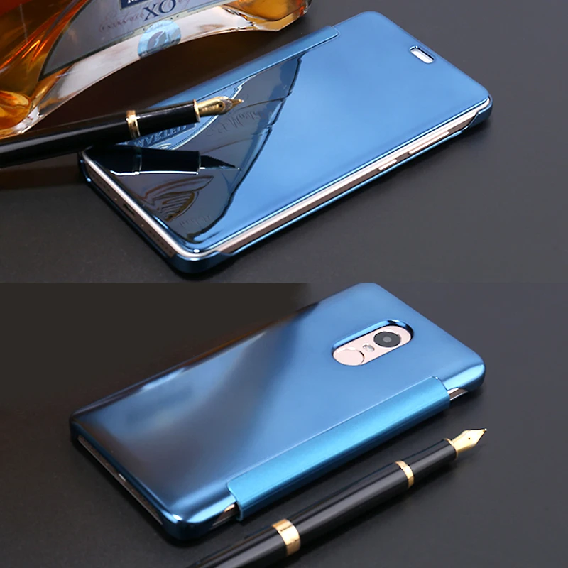 Чехол для Xiaomi Redmi Note 4X/Note 4/Note 3/Pro модный зеркальный флип-чехол макияжа тонкий