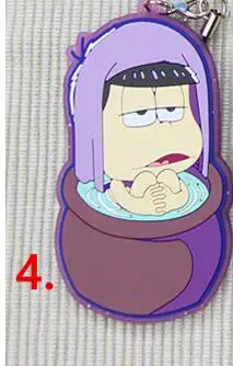 4 1 шт. г-н осомацу-cан спа-ванна Karamatsu ичимацу Мацуно Осомацу Конья ва Софи резиновый брелок для сбора телефона кулон - Цвет: 4