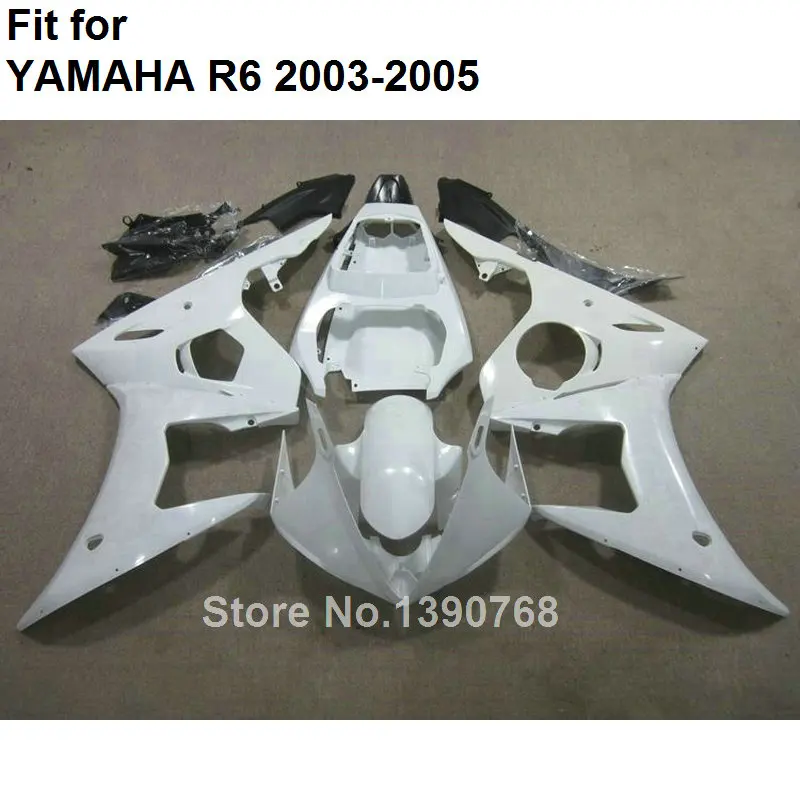 

Хит продаж, комплект обтекателей для мотоцикла YAMAHA, белый, черный, R6 2003 2004 2005, Обтекатели YZF R6 03 04 05 HZ68