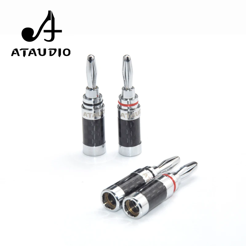 8 шт. ATAUDIO Hifi банановый разъем высококачественный кабель для динамика из