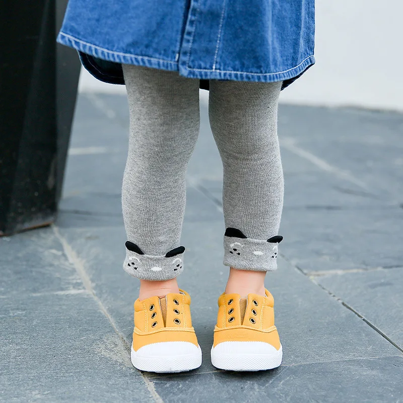 Леггинсы для девочек 3 7 лет детские колготки с мультяшным 3d рисунком животных