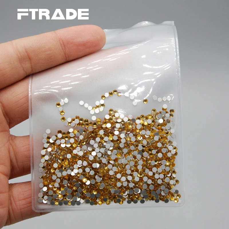 Стразы для ногтевого дизайна цветные 3D с плоской задней стороной без горячей
