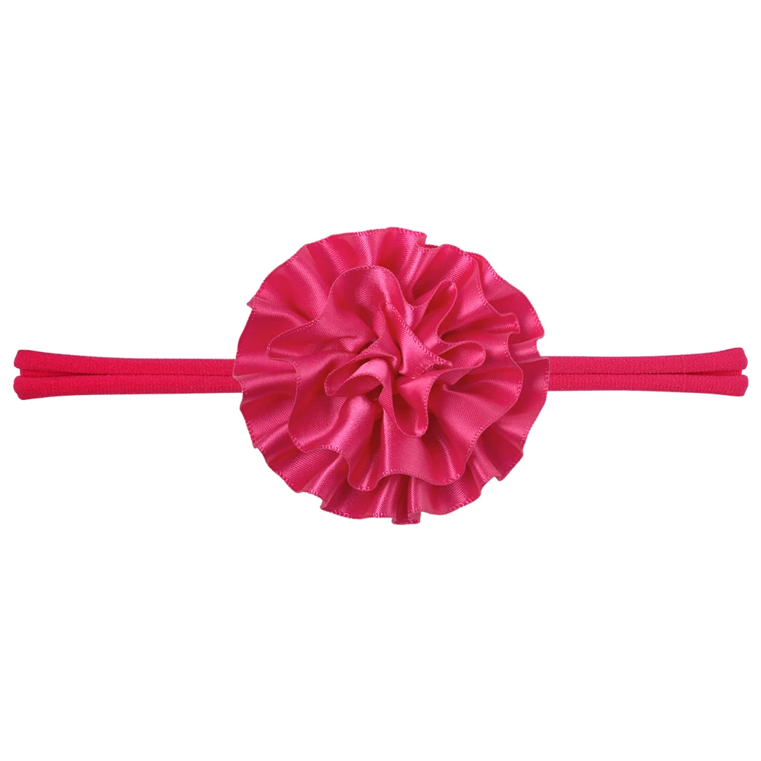 XIMA 1 шт. цветы с нейлоновой повязкой на голову сатиновые розовые Детские