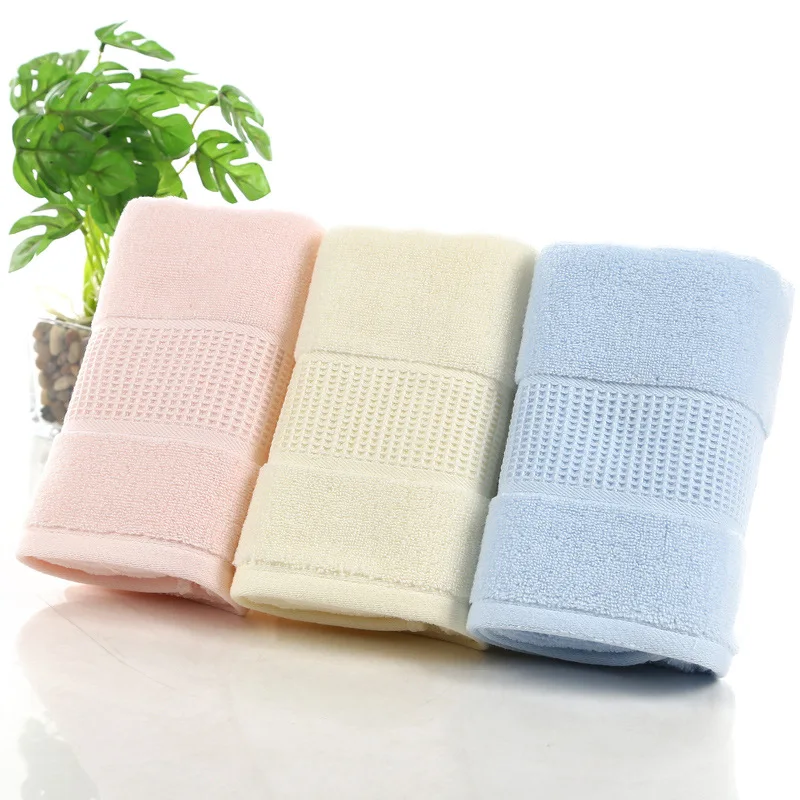 Утолщенное хлопковое раскрученное полотенце из пряжи простая мягкая вода|soft