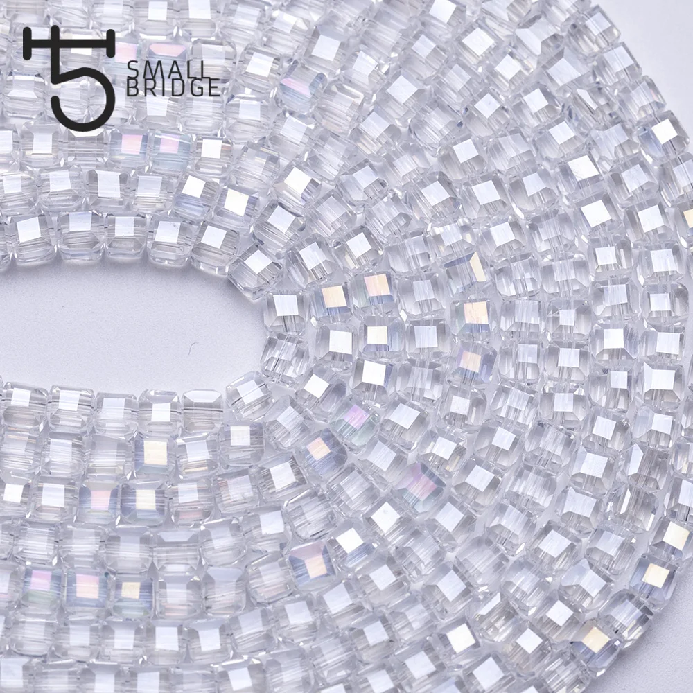 6 мм чешские граненые квадратные кубические хрустальные бусины для изготовления