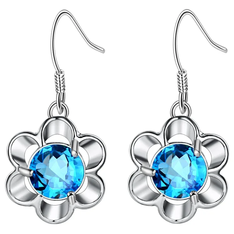 Модные ювелирные серьги женские с серебряным покрытием PR043 | Украшения и