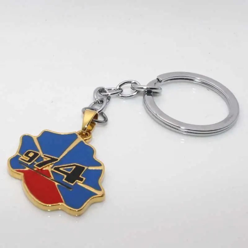 Фото Zkd LA REUNION брелок для ключей карта брелок страна ювелирные изделия с дизайном «карта» №3