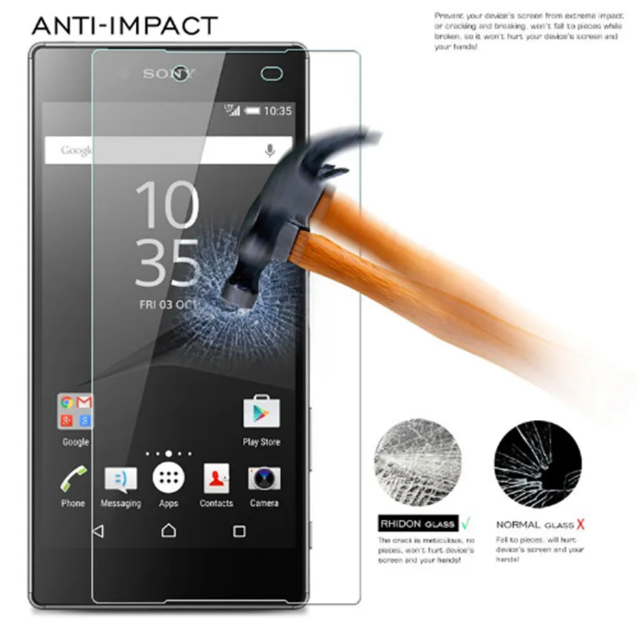 2 шт. 0 26 мм 9H Защитная пленка для экрана из закаленного стекла Sony Xperia Z5 Premium Dual E6833