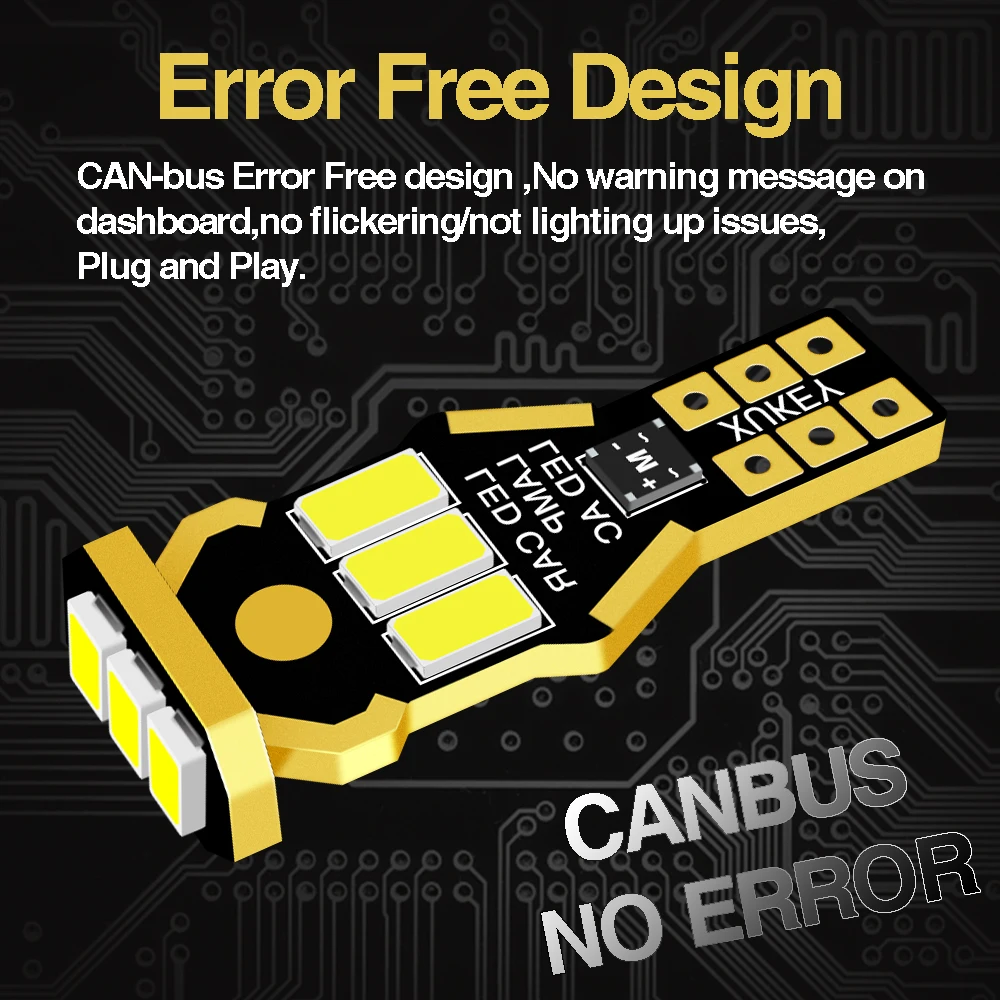 Xukey 2 шт. T15 W16W 912 921 955 светодиодный клиновидные лампы CANbus резервные фары заднего
