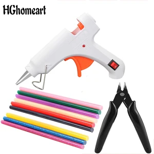 Пистолет для клея HGhomeart, 40 Вт, промышленные мини-пистолеты, термоэлектрический инструмент для нагрева 7 мм, набор ручных инструментов