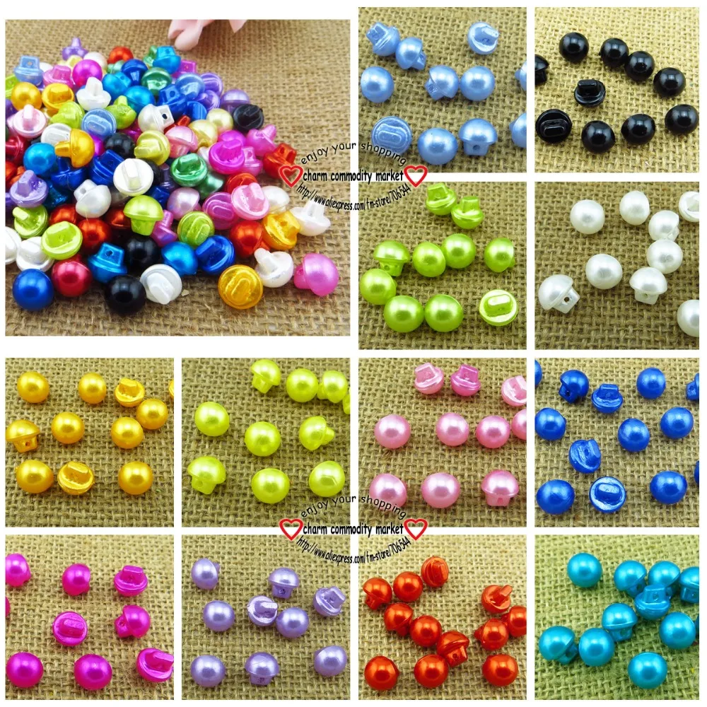 

50PCS 10MM 12 Colors RESIN Mushroom Buttons Garment Coat Boots Sewing Clothes Accessories R-081