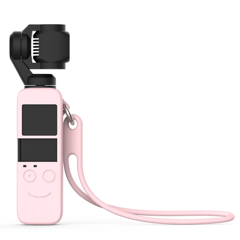 Camera Silicone Protective Cover Wrist Rope Set Silicone Protective Cover Wrist Rope for Dajiang Lingbi Osmo Pocket