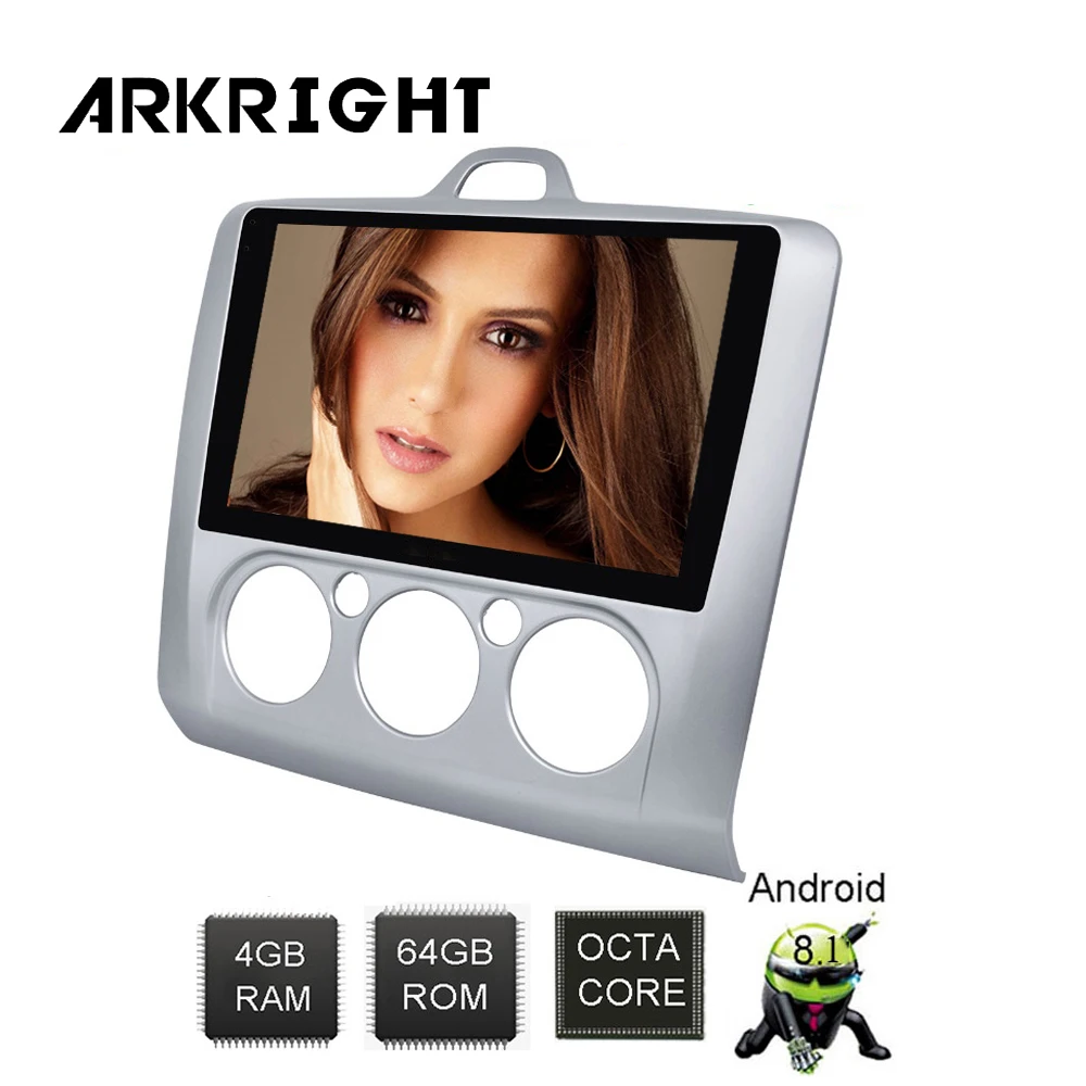 Автомобильный мультимедийный проигрыватель для Ford Focus 8 1-2005 2 din Android 2012 4 + 64 ГБ |