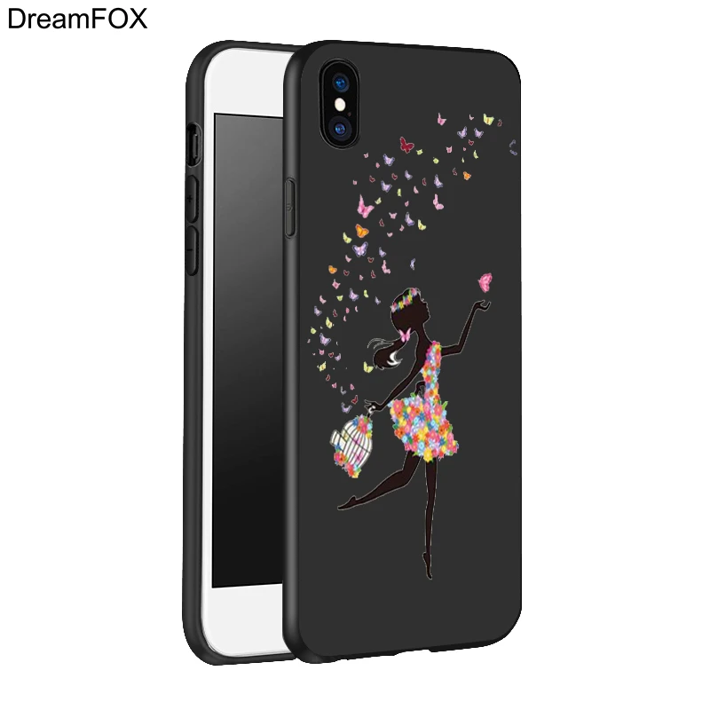 DREAMFOX L027 Cute Horse Unicorn Black Soft TPU Silicone Case Cover For Apple iPhone 11 Pro XR XS Max X 8 7 6 6S Plus 5 5S 5G SE |