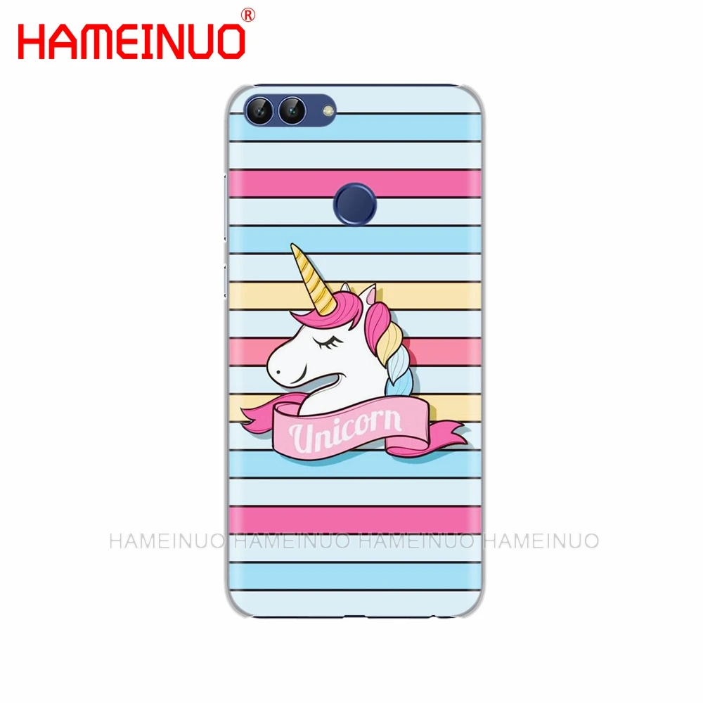 HAMEINUO Радужный Единорог Чехол для мобильного телефона huawei Honor 7C Y5 Y625 Y635 Y6 Y7 Y9 Prime PRO - Цвет: 80803