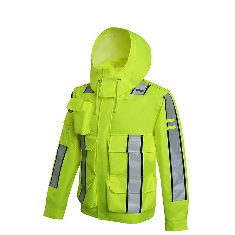 Рабочая одежда hi vis защитная куртка водонепроницаемая Светоотражающая дождевик