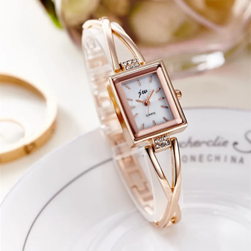 rose gold Брендовые женские часы, наручные часы с кристаллами из сплава, ЖЕНСКИЕ НАРЯДНЫЕ часы, подарок, женские золотые Модные Роскошные Кварцевые часы, женские часы - Цвет: rose gold