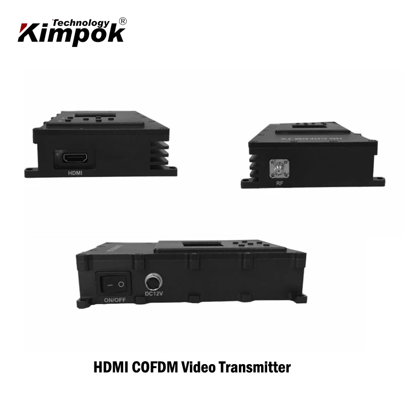 Беспроводной передатчик 1080P HD COFDM 60 км LOS UAV Отправитель видео 1 3 Вт большой радиус