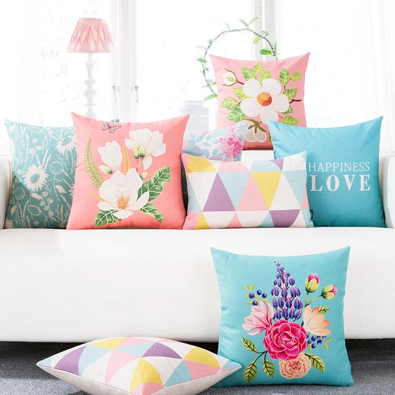 Decorative cushion cover/rural locations flowers cover/customized size sham | Дом и сад