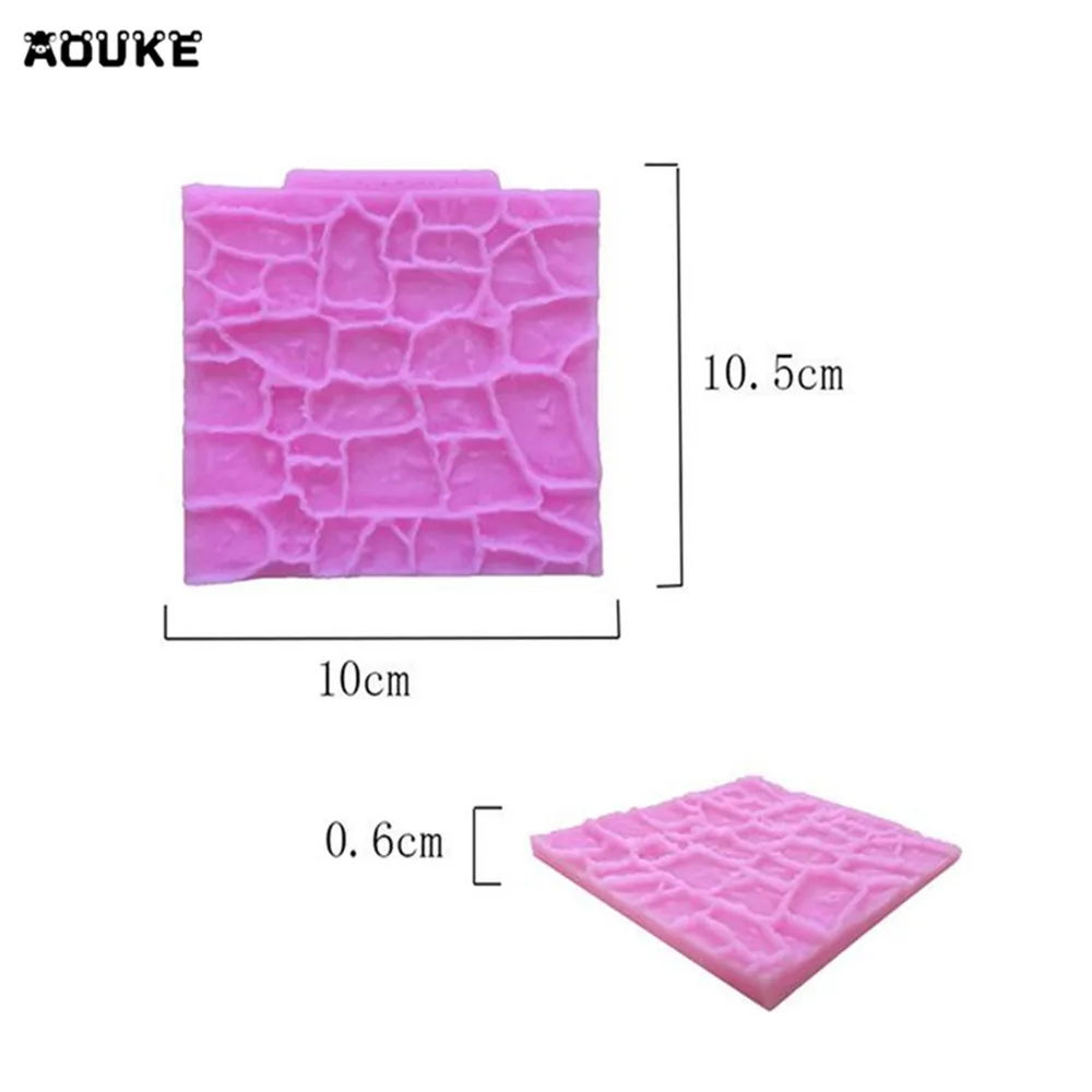 Реалистичная текстура дерево помадка торт шоколад силиконовая форма