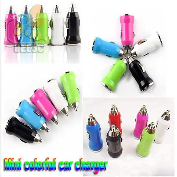 Универсальное компактное автомобильное зарядное устройство USB 5 в 1 а для iPhone 7 6 4